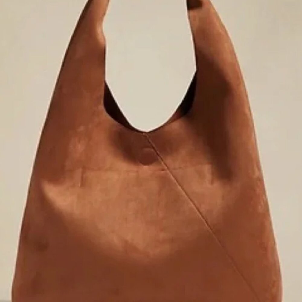 BANANA REPUBLIC VEGAN SUEDE SLOUCH TOTE